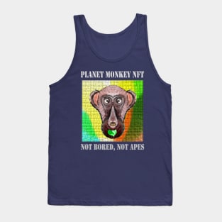 Planet Monkey Cute Animals Not Bored Apes Tank Top